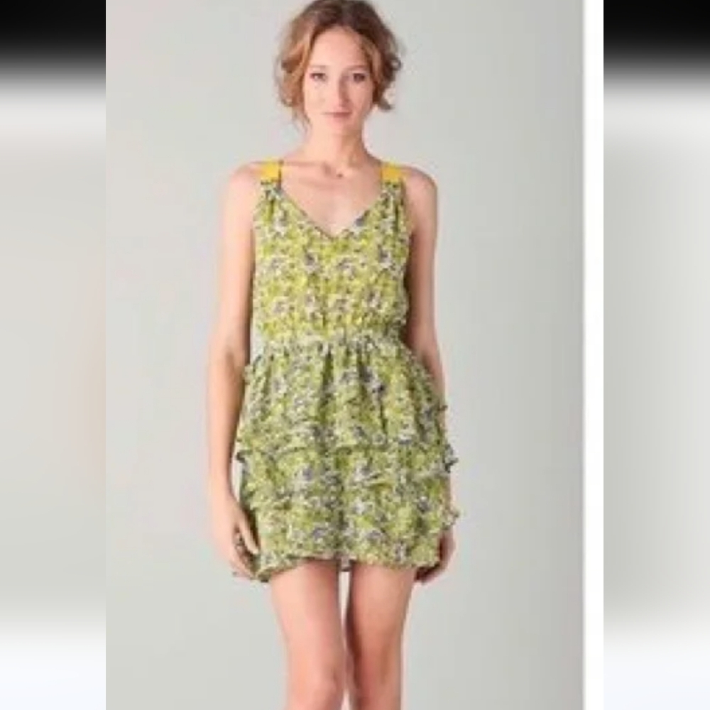 Patterson J. Kincaid Ruffle mini-dress Size Small